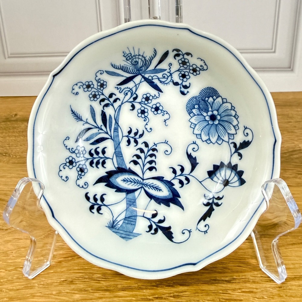 Blue Danube Cobalt Onion‎ Pattern Berry Bowl 5 1/4" Banner Stamp Pre-1976 EUC